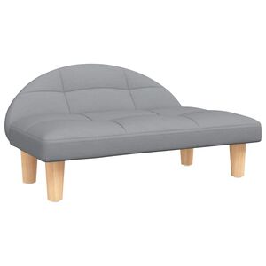 vidaXL Cama para c&atilde;es 70x52x30 cm tecido cinzento-claro