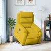vidaXL Poltrona massagens reclin. elevat&oacute;ria el&eacute;trica veludo amarelo