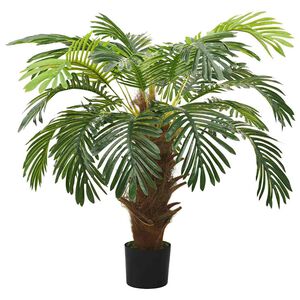 vidaXL Palmeira cica artificial com vaso 90 cm verde