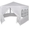 vidaXL Tenda com 7 paredes laterais em branco 2 x 2 m