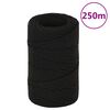 vidaXL Corda de trabalho 2 mm 250 m poli&eacute;ster preto