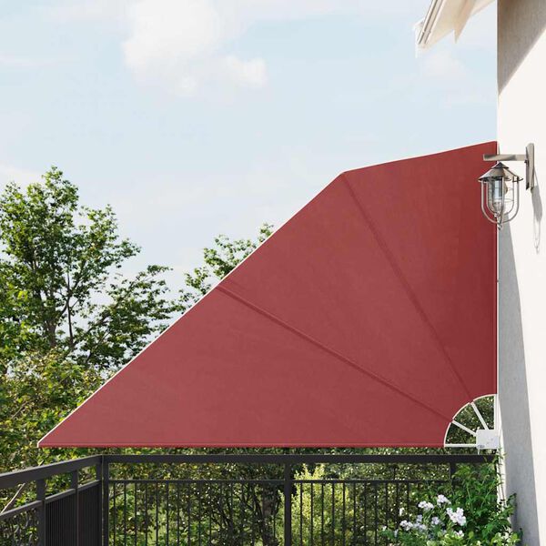 vidaXL Toldo lateral dobr&aacute;vel para varanda 160x240 cm terracota