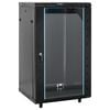 vidaXL Arm&aacute;rio bastidor 15U 19" IP20 60x60x100 cm preto