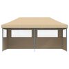 vidaXL Tenda de Festa Bege 292 x 580 x 315 cm Tecido Oxford