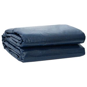 vidaXL Capa de Piscina Extra Pesada Preto e Azul 400 x 200 cm PE