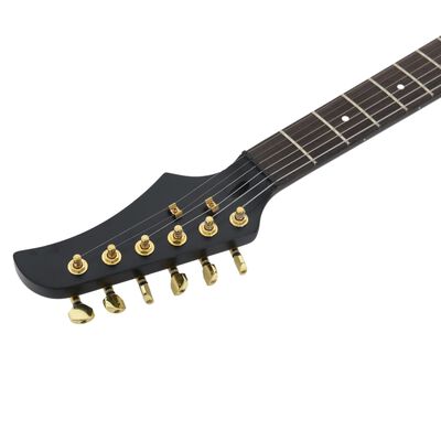 vidaXL Guitarra elétrica p/ iniciantes c/saco 4/4 39" castanho/dourado