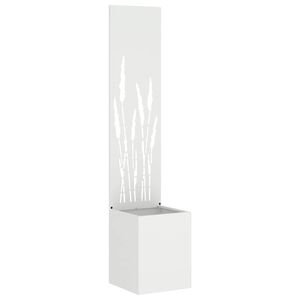 vidaXL Tela de Privacidade para Jardim Fretwork Branco 32 x 150 cm
