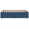 vidaXL Estrutura de cama sem colch&atilde;o 120x190 cm tecido azul