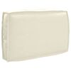 vidaXL Almofada Creme 60 x 40 x 12 cm Tecido Oxford