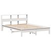 vidaXL Cama sem colch&atilde;o 140x190 cm madeira de pinho maci&ccedil;a branco