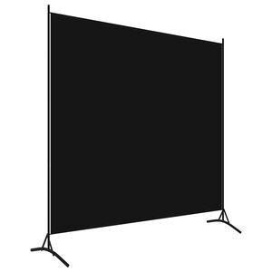 vidaXL Divis&oacute;ria com 1 painel 175x180 cm preto