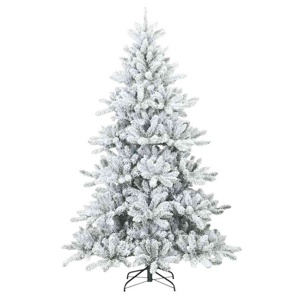vidaXL &Aacute;rvore de Natal Articulada Artificial Branco 180 cm PVC e A&ccedil;o