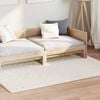 vidaXL Tapetes de &aacute;rea Retangular HUARTE Creme 170 x 120 cm Poli&eacute;ster