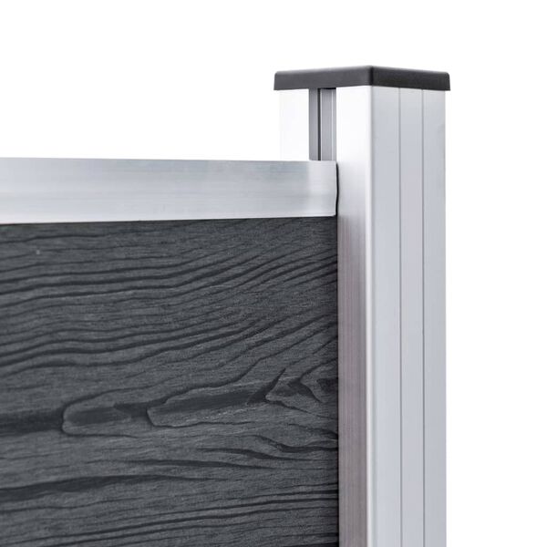 vidaXL Postes de cerca 3 pcs alum&iacute;nio 185 cm