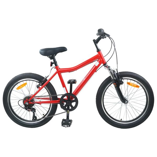 vidaXL Bicicleta Infantil 20 Polegadas 6-Speed para 6-11 Anos Vermelho