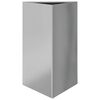 vidaXL Vaso/floreira de jardim triangular 50x43x75 cm a&ccedil;o galvanizado