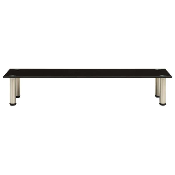 vidaXL M&oacute;vel de TV 100x35x17 cm vidro temperado preto