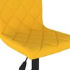 vidaXL Cadeira de jantar girat&oacute;ria veludo amarelo mostarda