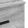 vidaXL Arm&aacute;rio de Cabeceira com gaveta Sonoma cinzento 38 x 38 x 66 cm