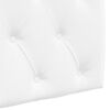 vidaXL Cabeceira Suspensa Branco 130 x 55 x 7 cm tecido