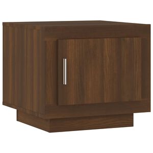 vidaXL Mesa centro 51x50x45 cm derivados de madeira carvalho castanho