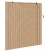 vidaXL Estores de rolo com cortinas Manual Natura 150 x 160 cm Bambu