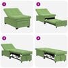 vidaXL Sof&aacute;-Cama Verde Claro 194 x 67 x 82 cm Veludo