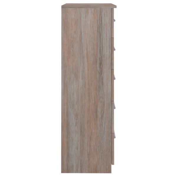 vidaXL M&oacute;vel de gavetas 71x35x108 cm aglomerado cor sonoma cinza