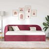 vidaXL Estrutura de Cama de Canto Vinho Vermelho 100 cm x 200 cm