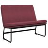 vidaXL Banco 100x75x76 cm tecido vermelho tinto
