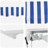 vidaXL Toldo Retr&aacute;til El&eacute;trico Azul e Branco 2,5 x 2 m