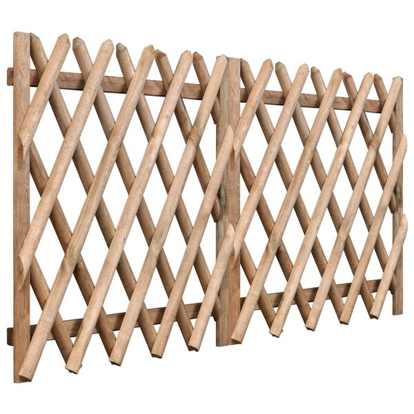 vidaXL Port&otilde;es de jardim 2 pcs 300x100 cm pinho impregnado