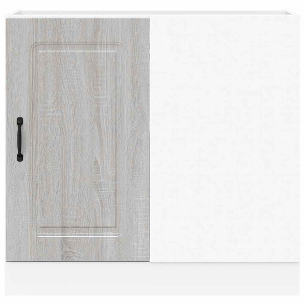 vidaXL Arm&aacute;rio baixo cozinha Kalmar madeira engenharia sonoma cinzento