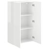 vidaXL Armário de TV de Parede Branco Brilhante 59,5 x 31 x 100 cm