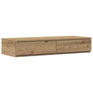 vidaXL Gavetas de cama Carvalho Artesanal 100 x 36,5 x 16,5 cm