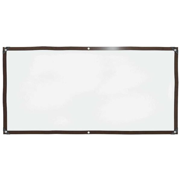 Encerado transparente vidaXL com ilh&oacute;s 1x2 m Polietileno