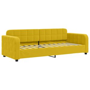 vidaXL Sof&aacute;-cama 80x200 cm veludo amarelo