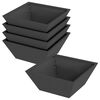 vidaXL Vaso de Jardim 5 unid. Preto 40 x 40 x 15 cm