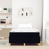 vidaXL Estrutura da Cama com colch&atilde;o Preto 120 x 200 cm tecido