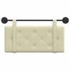 vidaXL Cabeceira Suspensa Creme 80 cm Couro Sint&eacute;tico