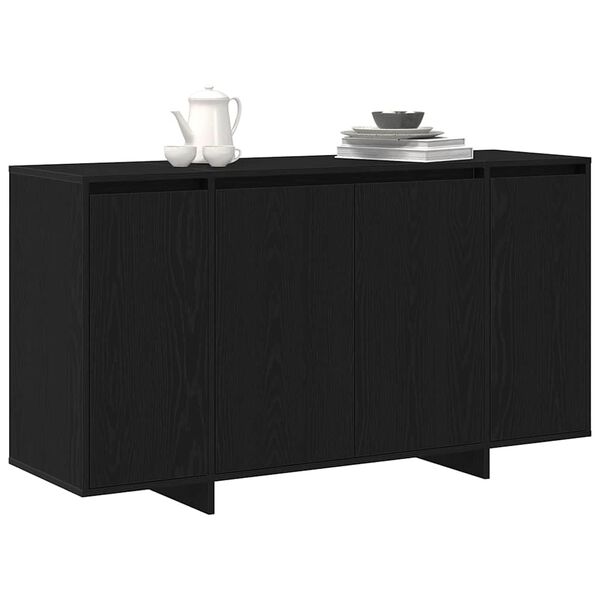 vidaXL Buffet Carvalho preto 120 x 41 x 75 cm Madeira processada