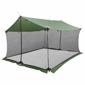 vidaXL Barraca de Camping com Paredes de Malha Verde