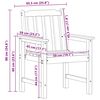 vidaXL Cadeira de Jantar de Jardim 2 pcs Branco 65.5 x 59 x 88cm HDPE