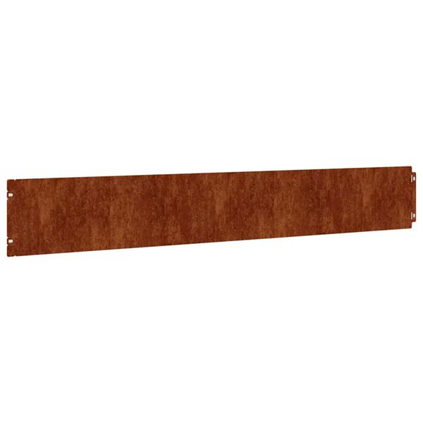 vidaXL Bordas de relvado 50 pcs 15x103 cm a&ccedil;o corten flex&iacute;vel