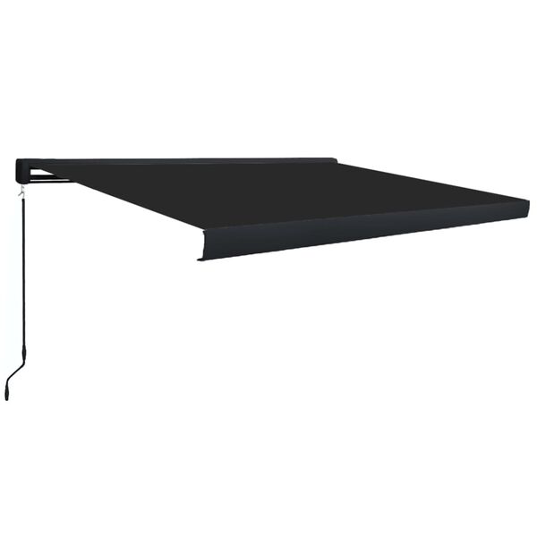 vidaXL Toldo manual com caixa 450x300 cm antracite