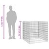 vidaXL Compostor Quadrado 100 x 100 x 100 cm Ferro