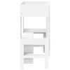 vidaXL Estrutura de Cama Loft com Mesa Branco 75 x 190 cm