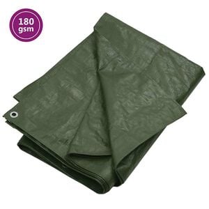 vidaXL Lona 180 g/m&sup2; 2x3 m PEAD verde