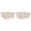 vidaXL Messa de jardim 2 pcs 60x60x30 cm madeira de abeto impregnada