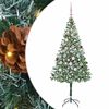 vidaXL &Aacute;rvore de Natal Artificial com 300 LEDs Verde 180 cm PVC e A&ccedil;o